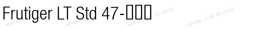 Frutiger LT Std 47字体转换